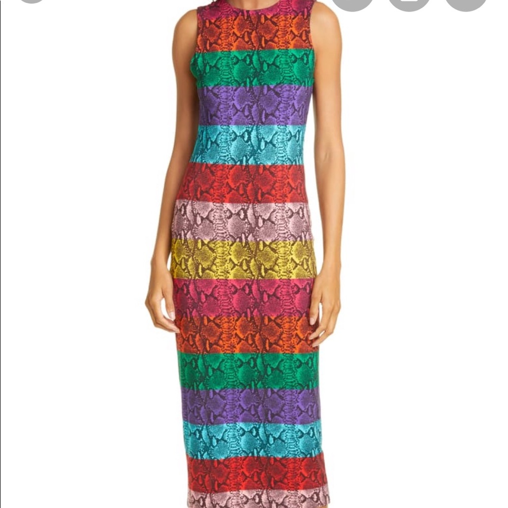 Alice and Olivia Snake Print Delora Dress
